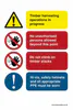 Sign - Forestry Operations Multi Warning